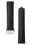 Carrera 41MM Black Perforated Leather Strap - OM Luxury