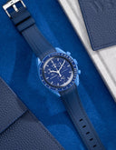 Curved Vertech Rubber Strap - Blue - OM Luxury